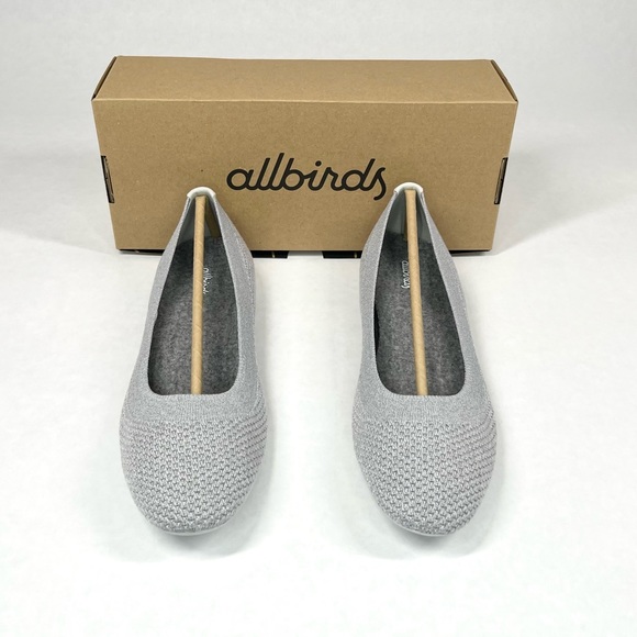 **SOLD** allbirds Tree Breezers Slip On Ballet Flats Shoes Mallee Grey Women 10 - Picture 3 of 13